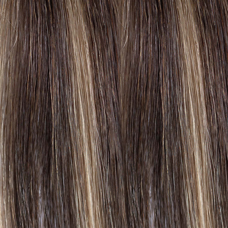 Rooted Beige Blonde Butterfly Weft Extensions