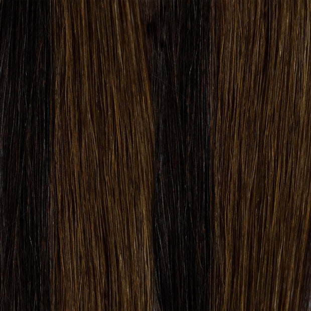 Deep Mocha Highlight Butterfly Weft Extensions